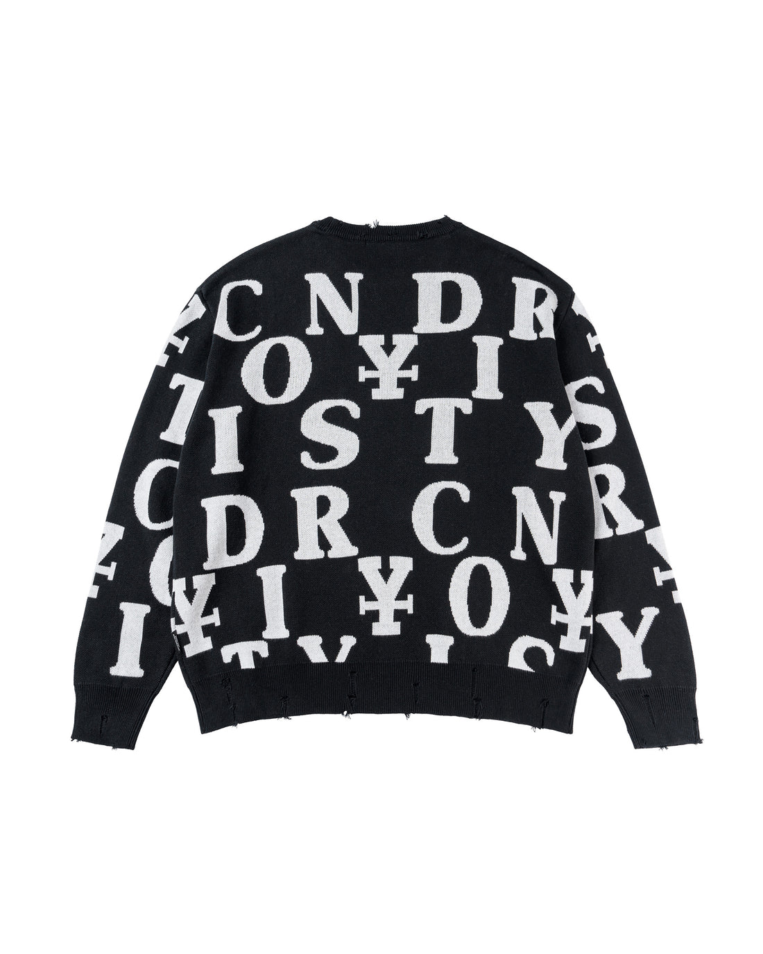 Letters Monogram Knit Sweater