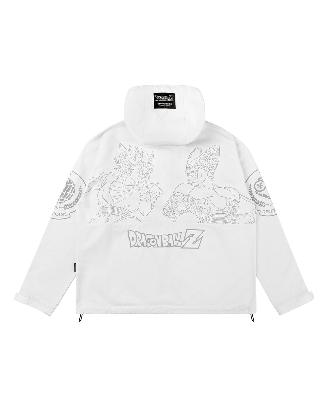 DC | DBZ Goku Battle Half-Zip Jacket - Cream/Grey - Blue