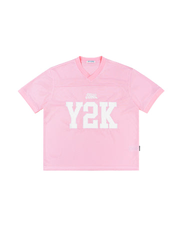 DirtyCoins Y2K Jersey Football Pink